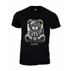Tricou Teddy Auch Immortal Warrior negru cu imprimeu