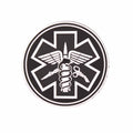 Patch 3D Paramedic negru-alb Immortal Warrior