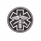 Patch 3D Paramedic negru-alb Immortal Warrior