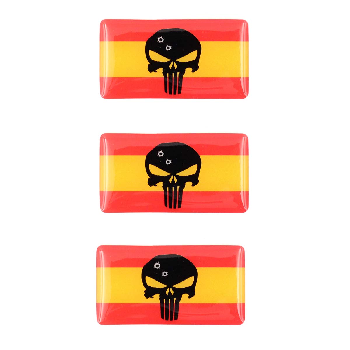 Set 3 autocolante 3D Punisher Immortal Warrior