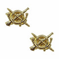 Insigne metalice de guler Infanterie Immortal Warrior, set 2 buc