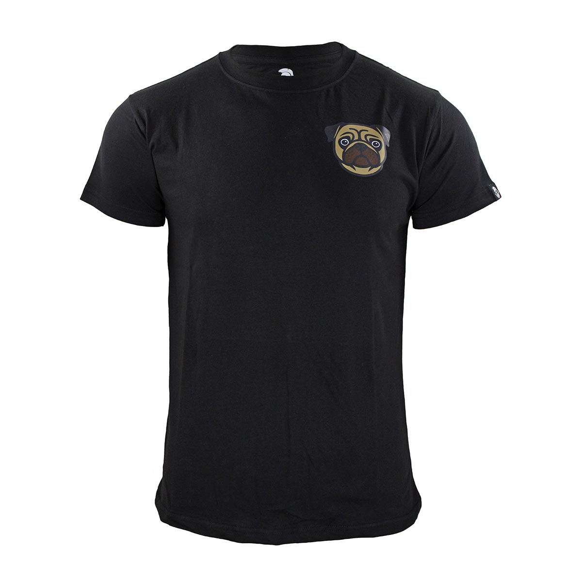 Tricou Pug Life Immortal Warrior negru cu imprimeu