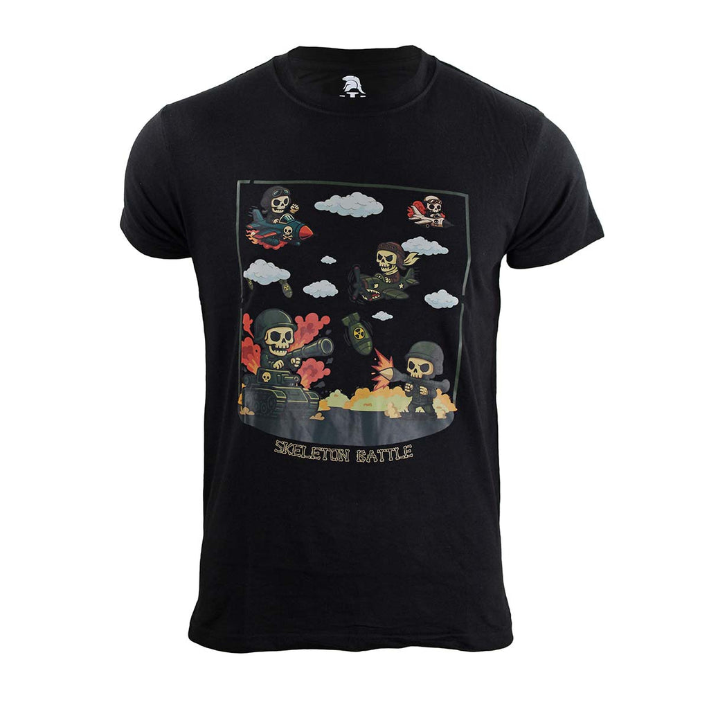 Tricou Skeleton Battle Immortal Warrior cu imprimeu