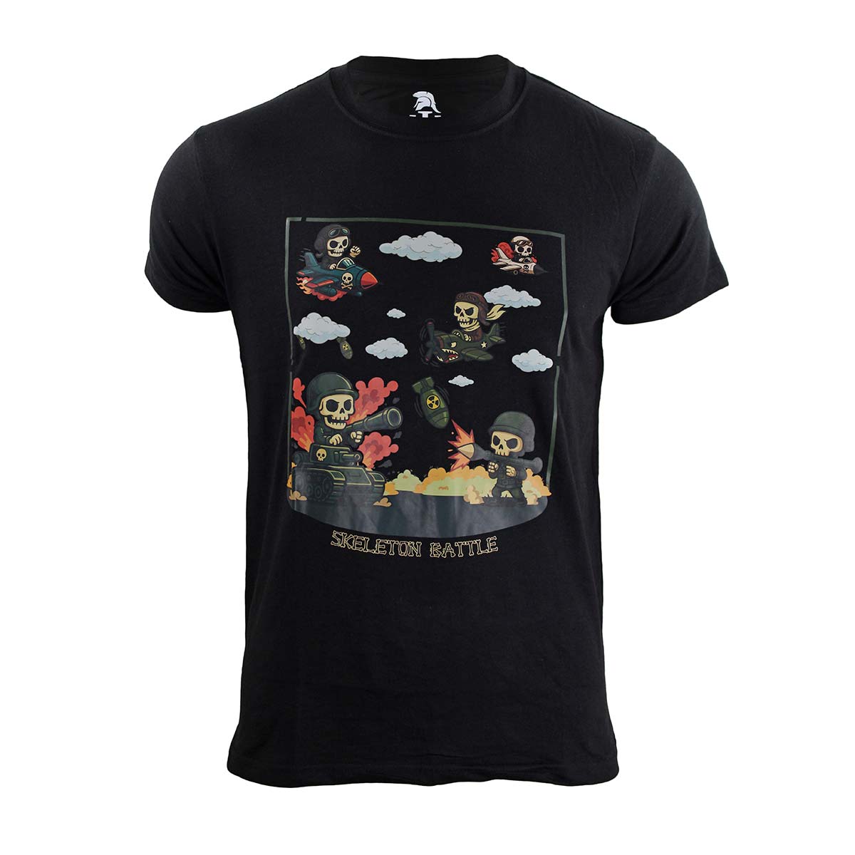 Tricou Skeleton Battle Immortal Warrior cu imprimeu