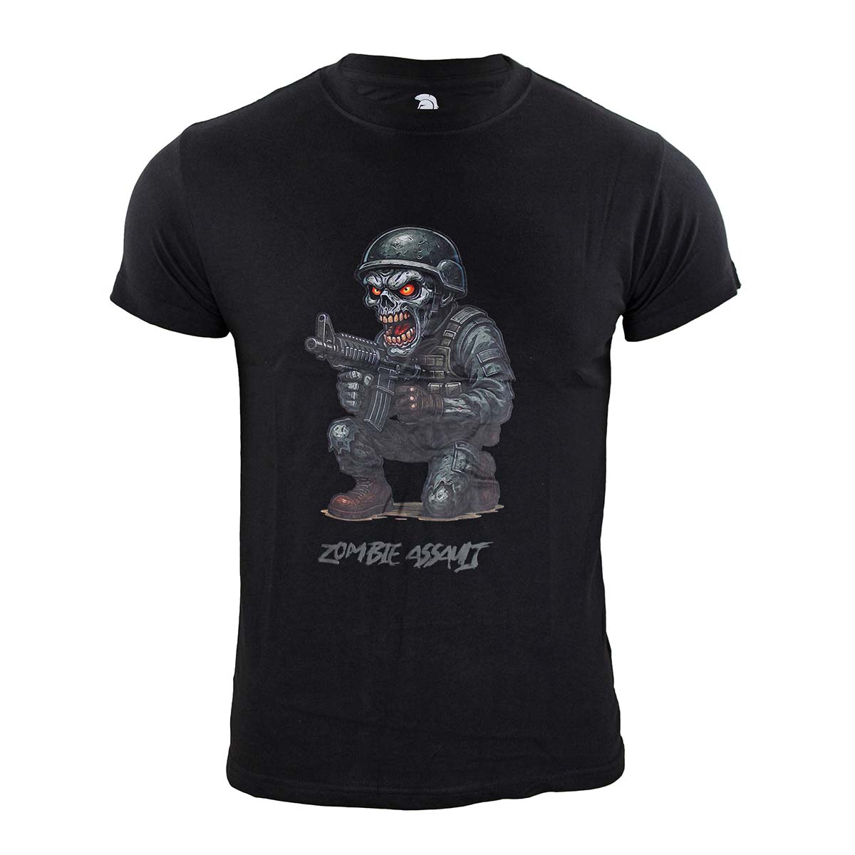 Tricou Zombie Assault negru Immortal Warrior