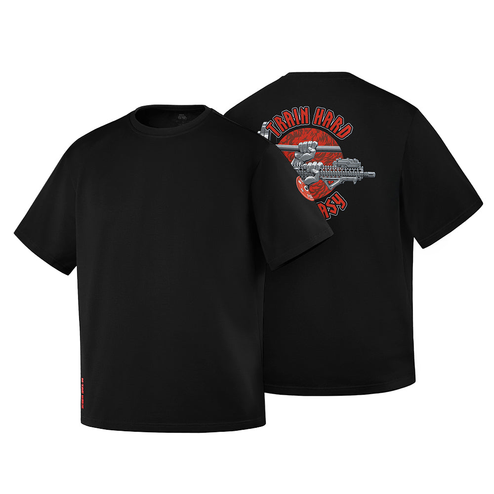 Tricou oversized Train Hard M-Tac din bumbac